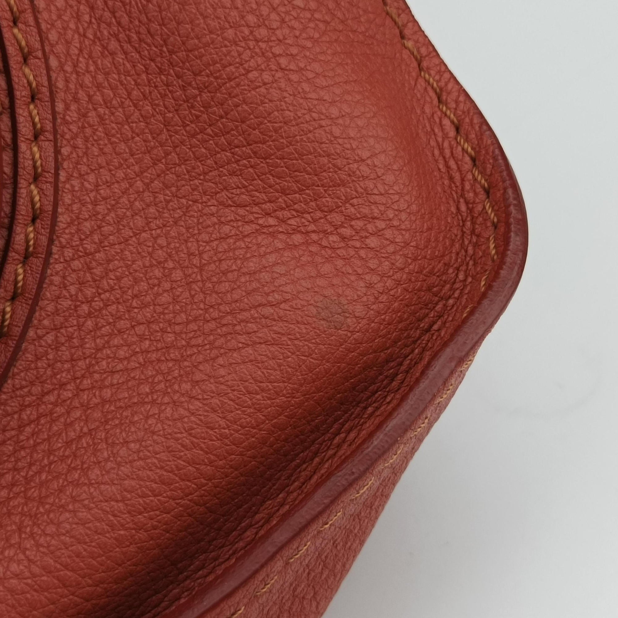 Pre-owned Chloe Mercy Red Leather  shoulderbag | stylenewstar