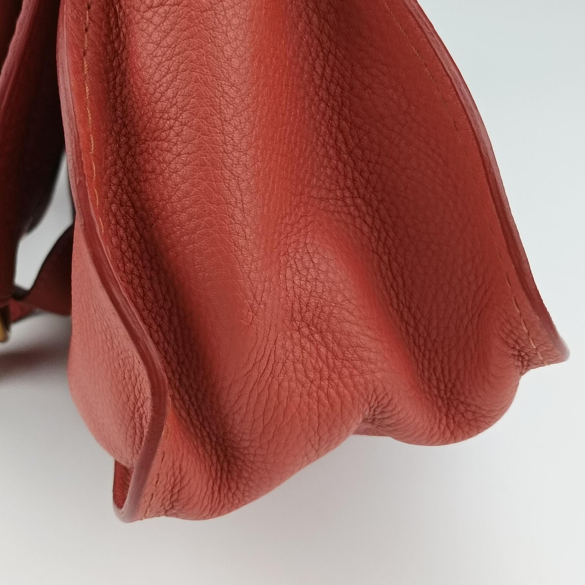 Pre-owned Chloe Mercy Red Leather  shoulderbag | stylenewstar