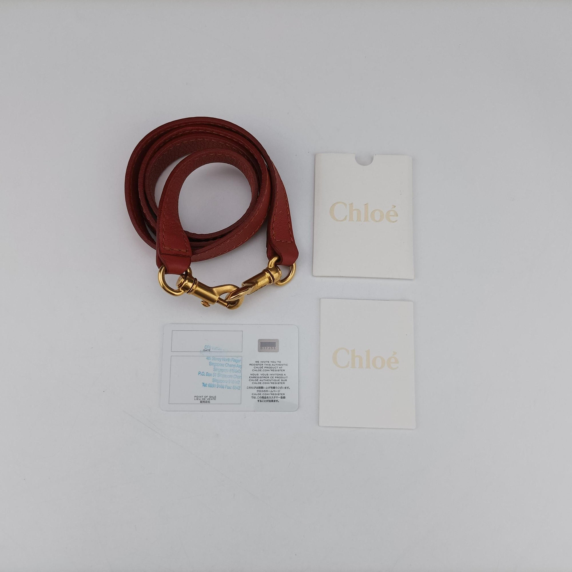 Pre-owned Chloe Mercy Red Leather  shoulderbag | stylenewstar