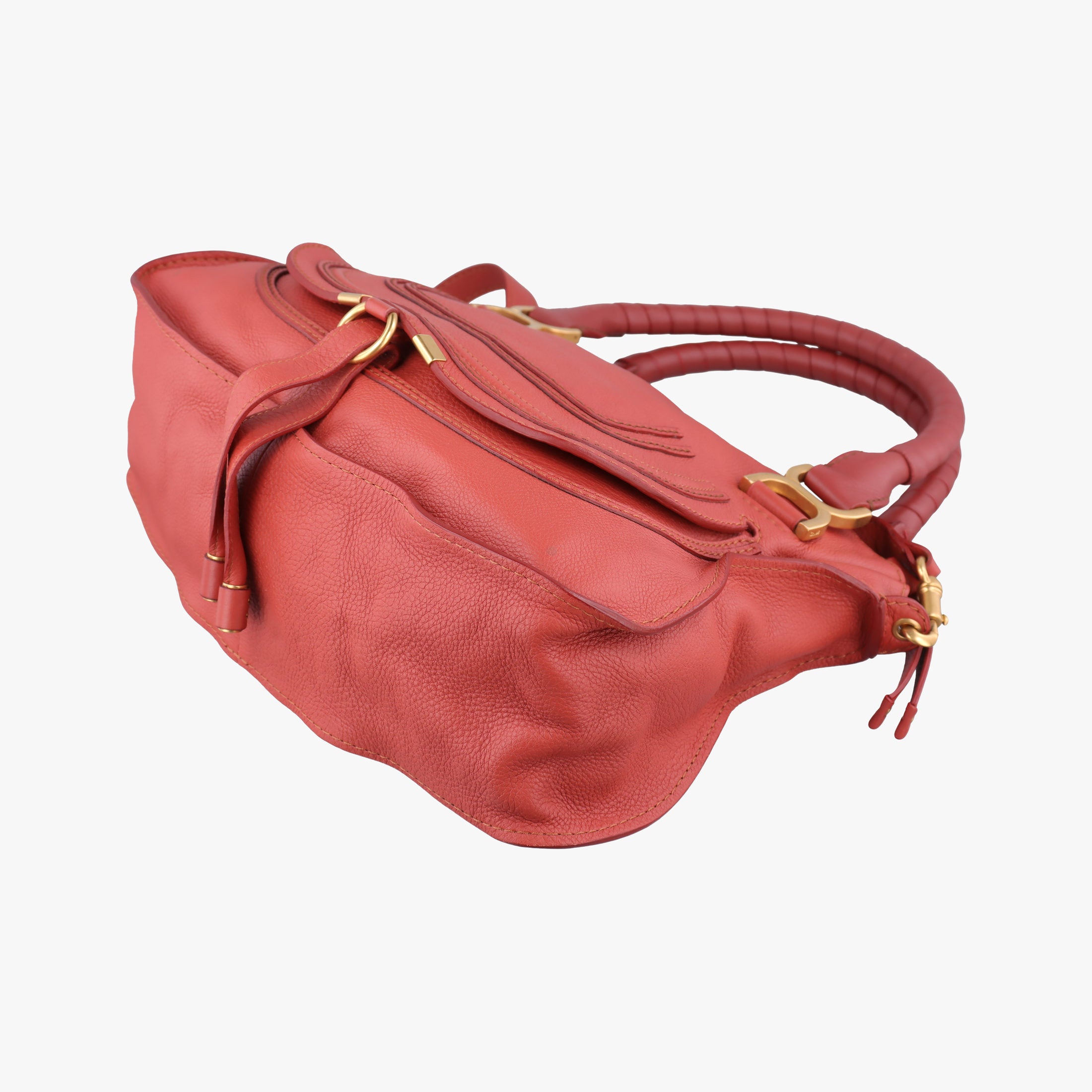 Pre-owned Chloe Mercy Red Leather  shoulderbag | stylenewstar