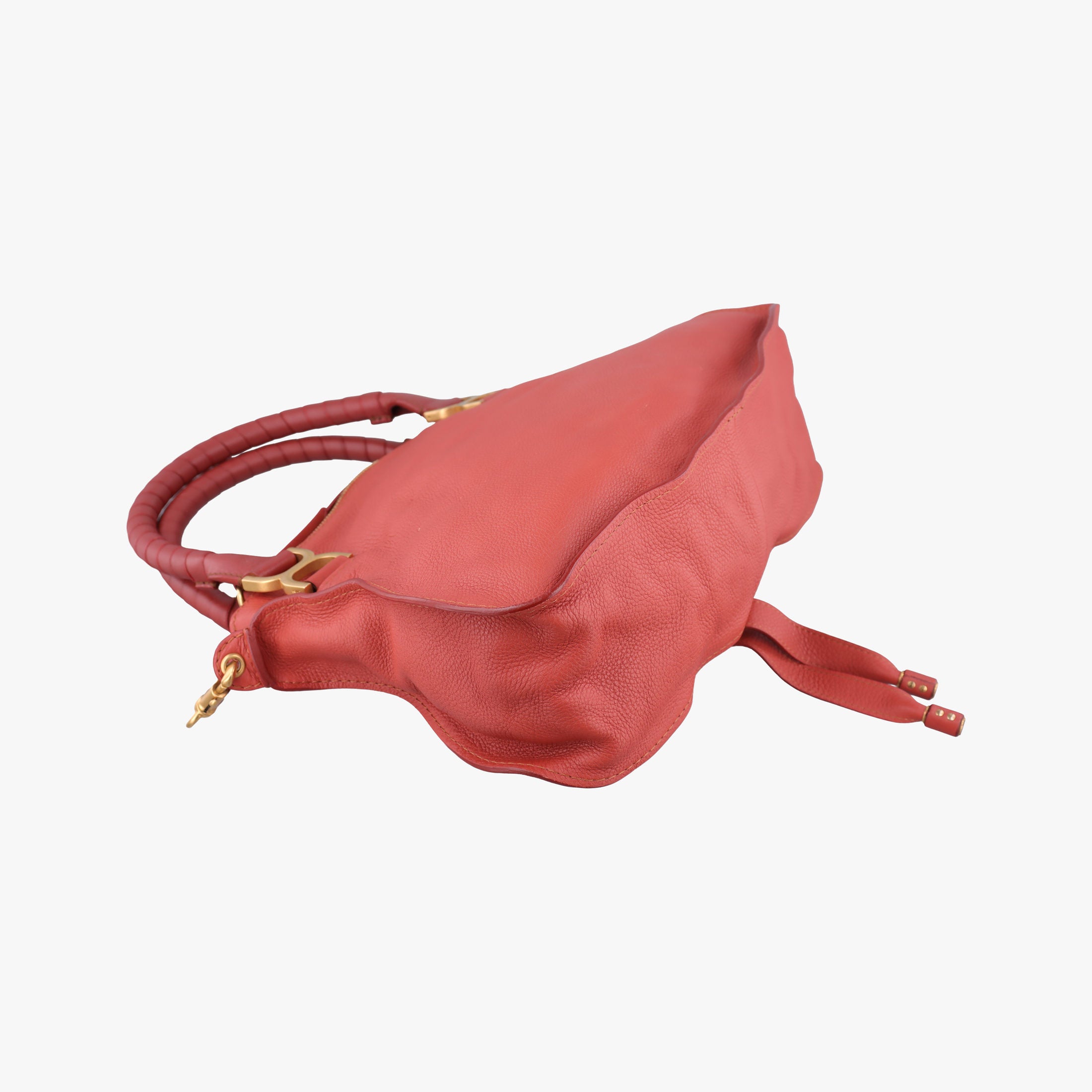 Pre-owned Chloe Mercy Red Leather  shoulderbag | stylenewstar