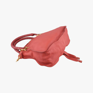 Pre-owned Chloe Mercy Red Leather  shoulderbag | stylenewstar