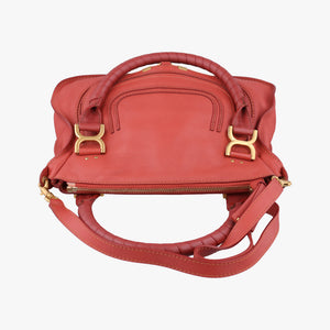 Pre-owned Chloe Mercy Red Leather  shoulderbag | stylenewstar