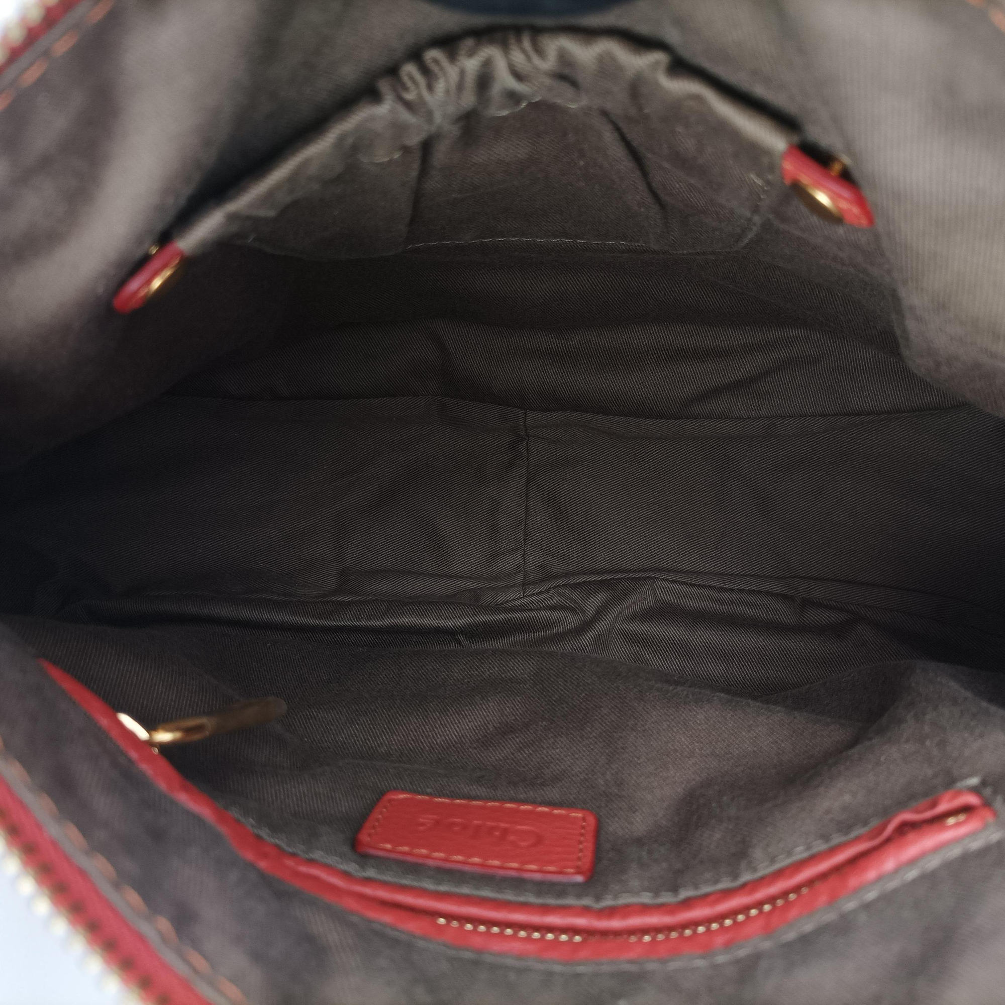 Pre-owned Chloe Mercy Red Leather  shoulderbag | stylenewstar