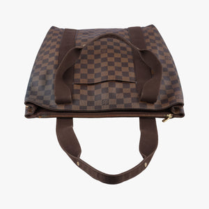 Pre-owned Louis Vuitton Cabas Bobur EBENE Damier Canvas N52006 handbag | stylenewstar