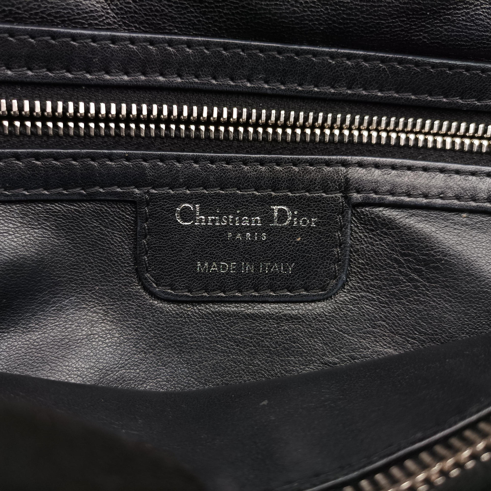 Pre-owned Christian Dior Rendezvous Black Lambskin  shoulderbag | stylenewstar
