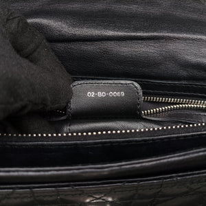 Pre-owned Christian Dior Rendezvous Black Lambskin  shoulderbag | stylenewstar