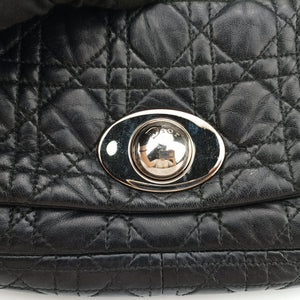 Pre-owned Christian Dior Rendezvous Black Lambskin  shoulderbag | stylenewstar