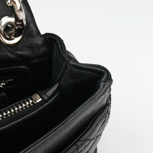 Pre-owned Christian Dior Rendezvous Black Lambskin  shoulderbag | stylenewstar
