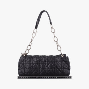 Pre-owned Christian Dior Rendezvous Black Lambskin  shoulderbag | stylenewstar