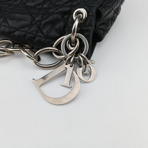 Pre-owned Christian Dior Rendezvous Black Lambskin  shoulderbag | stylenewstar