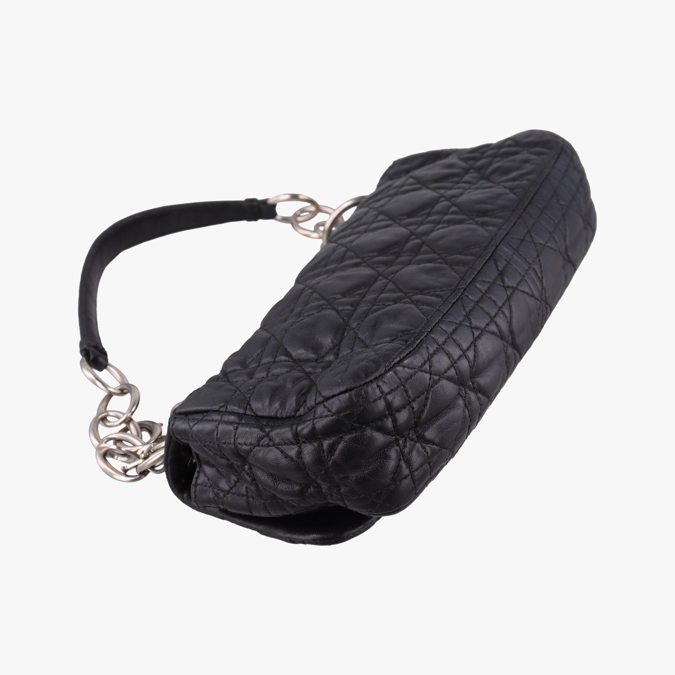 Pre-owned Christian Dior Rendezvous Black Lambskin  shoulderbag | stylenewstar