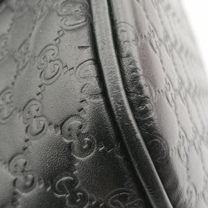 Pre-owned Gucci Microguccissima Black Leather 449654 handbag | stylenewstar