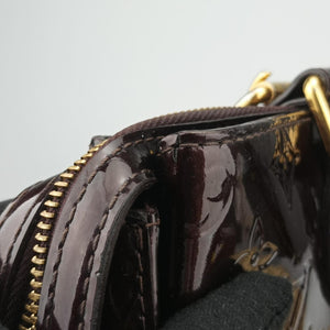 Pre-owned Louis Vuitton Melrose Avenue AMARANTE Vernis M93757 handbag | stylenewstar