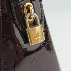 Pre-owned Louis Vuitton Melrose Avenue AMARANTE Vernis M93757 handbag | stylenewstar