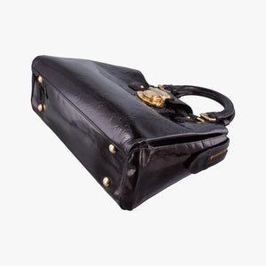 Pre-owned Louis Vuitton Melrose Avenue AMARANTE Vernis M93757 handbag | stylenewstar