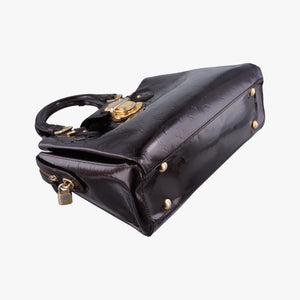 Pre-owned Louis Vuitton Melrose Avenue AMARANTE Vernis M93757 handbag | stylenewstar