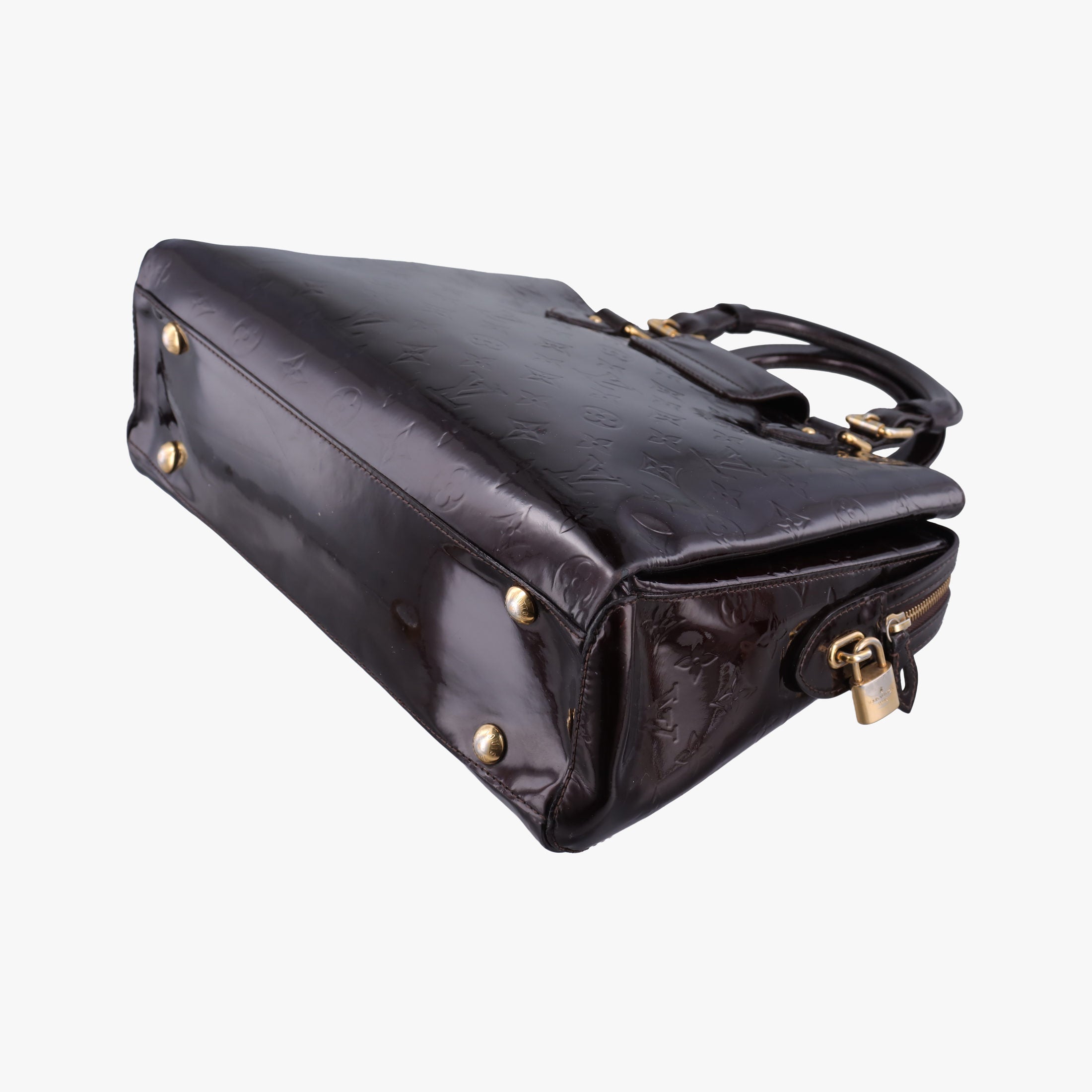 Pre-owned Louis Vuitton Melrose Avenue AMARANTE Vernis M93757 handbag | stylenewstar