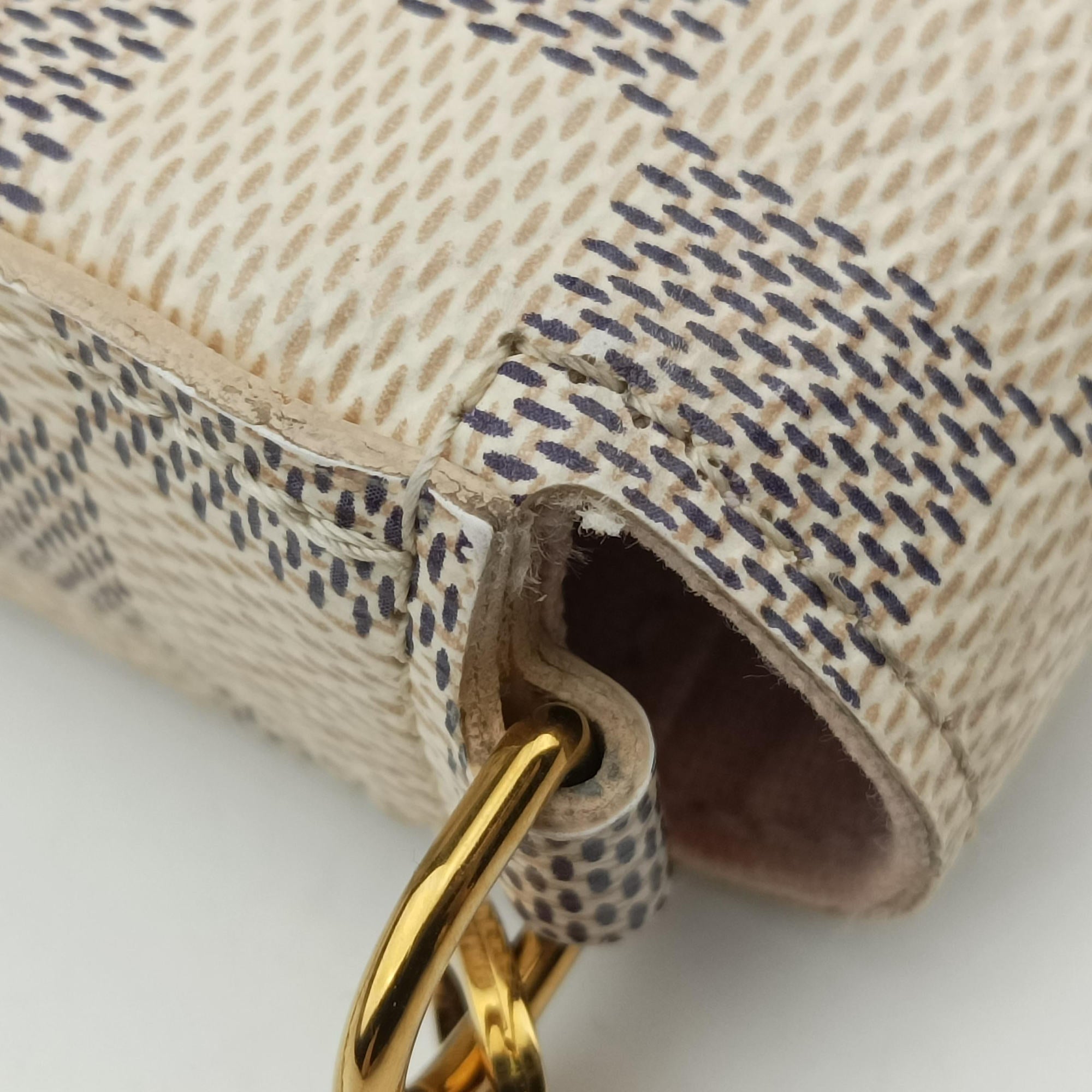 Pre-owned Louis Vuitton Pochette Felicie Azur Damier Canvas N63106 shoulderbag | stylenewstar