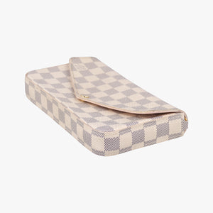 Pre-owned Louis Vuitton Pochette Felicie Azur Damier Canvas N63106 shoulderbag | stylenewstar