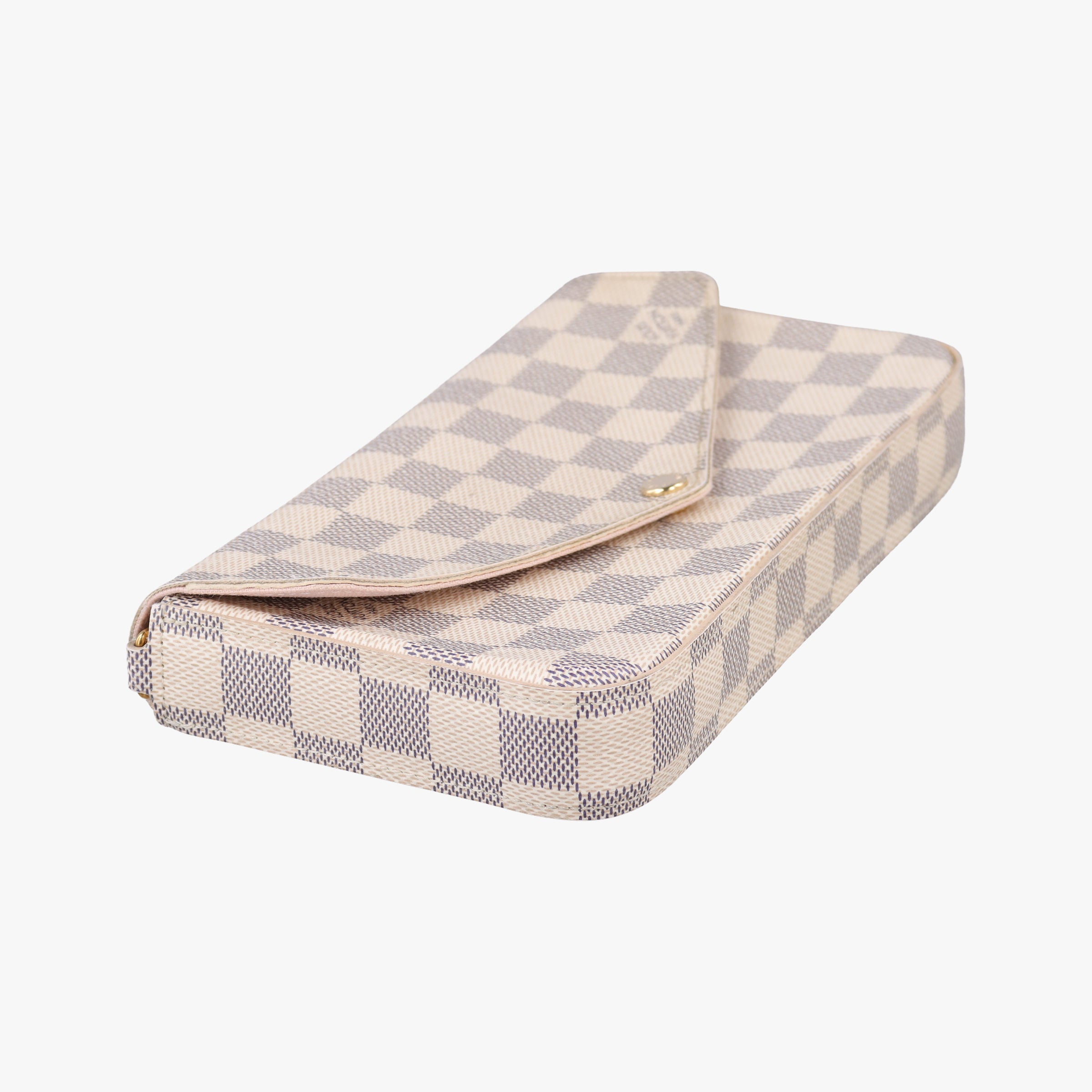 Pre-owned Louis Vuitton Pochette Felicie Azur Damier Canvas N63106 shoulderbag | stylenewstar