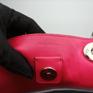 Pre-owned Christian Dior Diorissimo Black Leather  shoulderbag | stylenewstar
