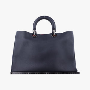 Pre-owned Christian Dior Diorissimo Black Leather  shoulderbag | stylenewstar