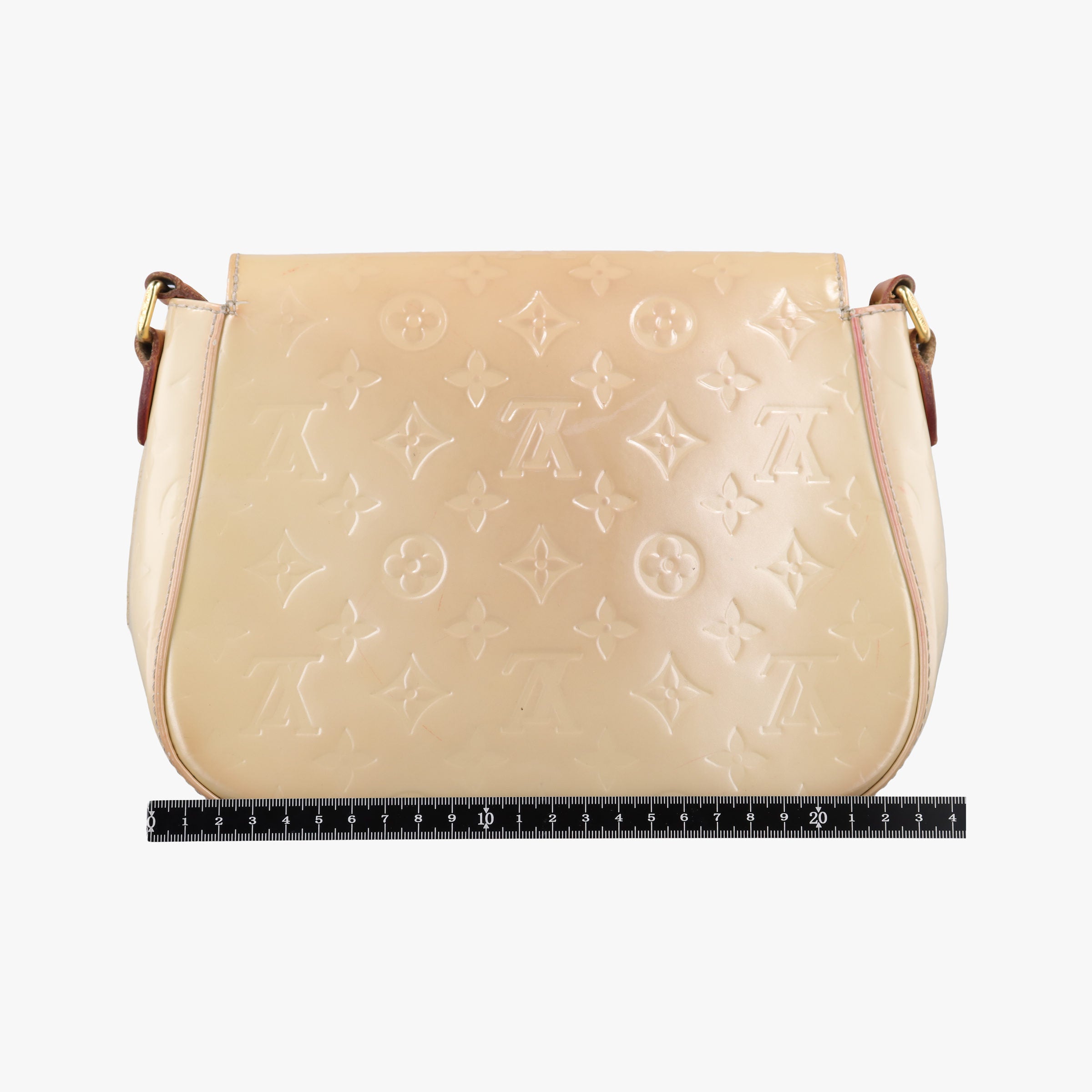 Pre-owned Louis Vuitton Bellflower PM Beige Vernis M91731 shoulderbag | stylenewstar