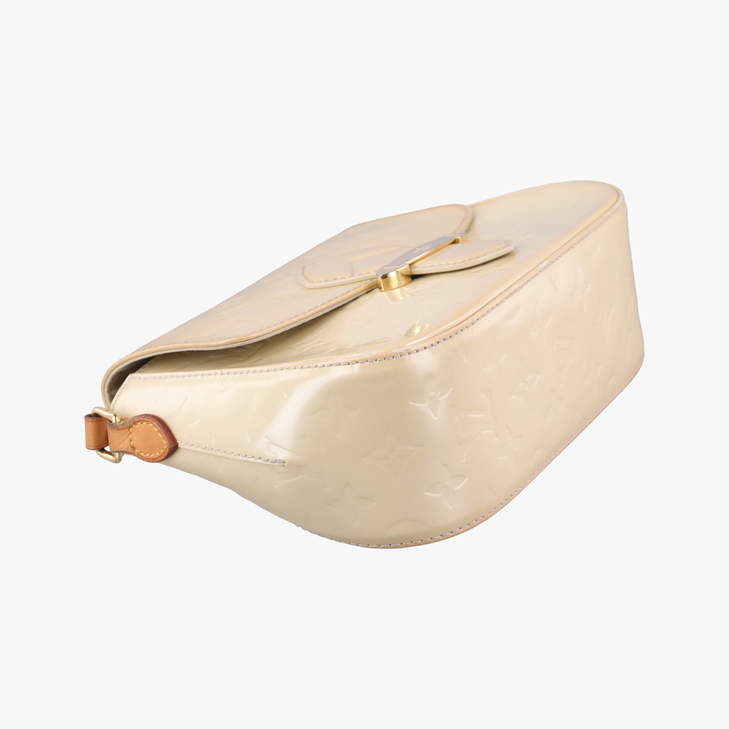 Pre-owned Louis Vuitton Bellflower PM Beige Vernis M91731 shoulderbag | stylenewstar