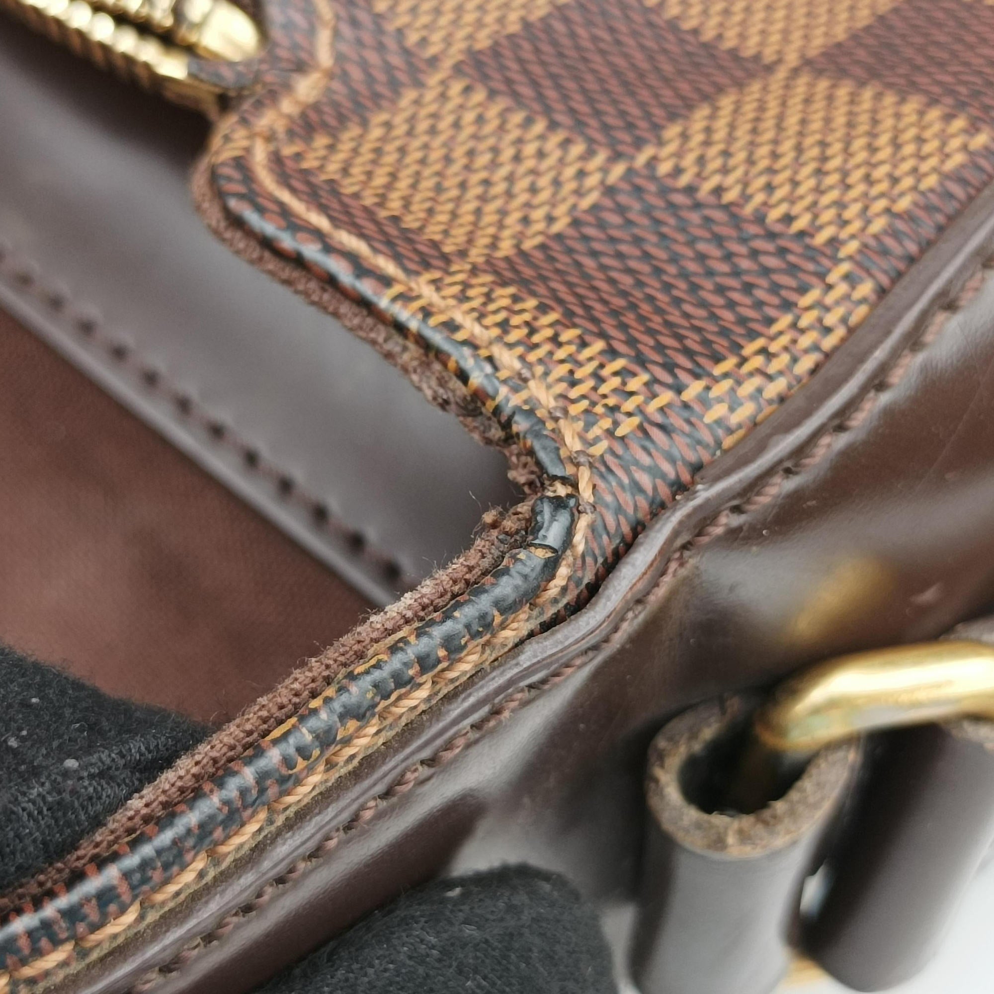 Pre-owned Louis Vuitton SPENCER EBENE Damier　Canvas N58021 shoulderbag | stylenewstar