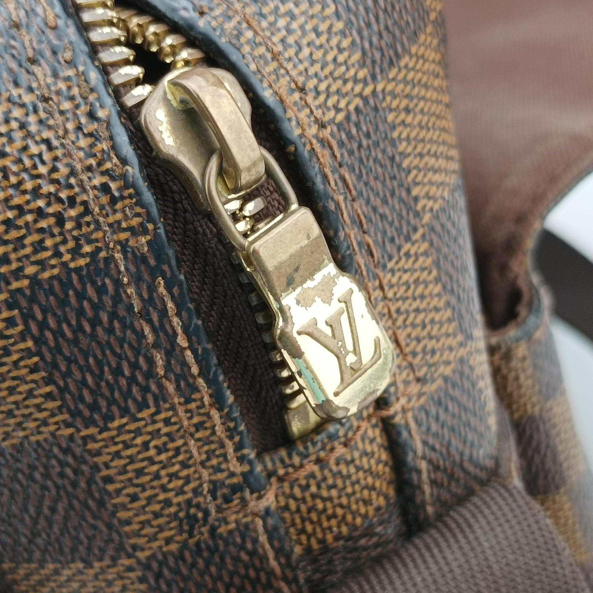 Pre-owned Louis Vuitton NAVIGLIO EBENE Damier Canvas N45255 shoulderbag | stylenewstar