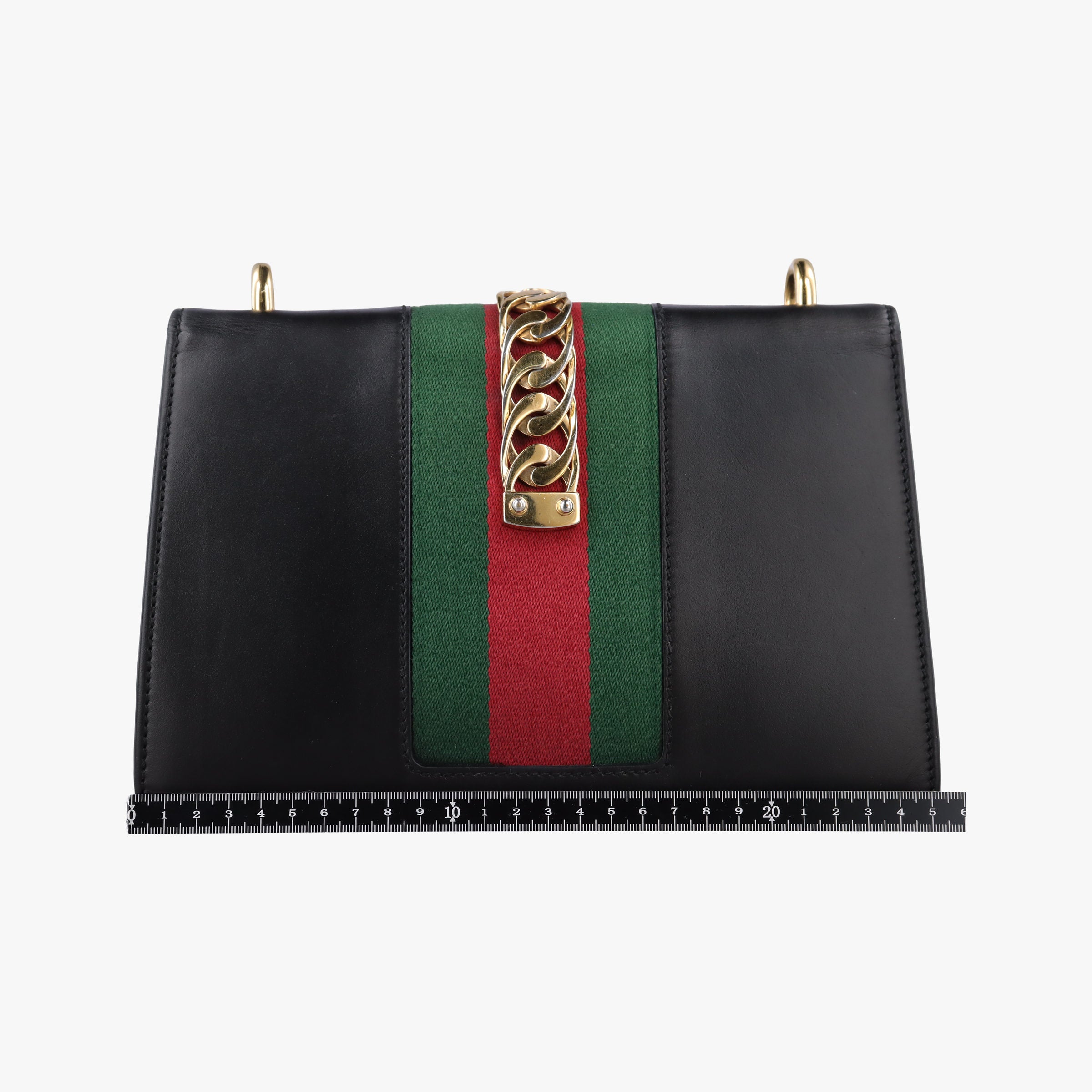Pre-owned Gucci Sylvie Black Leather 421882 shoulderbag | stylenewstar