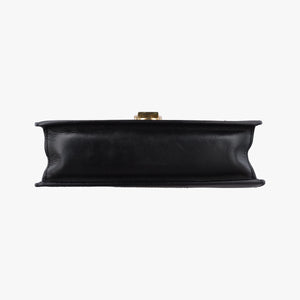 Pre-owned Gucci Sylvie Black Leather 421882 shoulderbag | stylenewstar