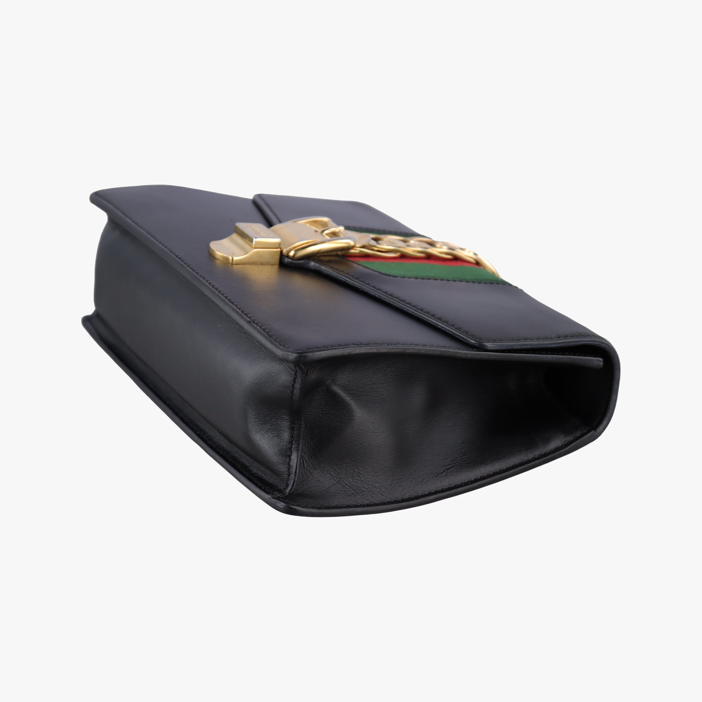 Pre-owned Gucci Sylvie Black Leather 421882 shoulderbag | stylenewstar
