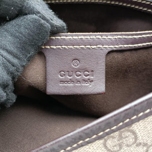 Pre-owned Gucci GG Plus Messenger Brown PVC coated canvas×Leather 201732 shoulderbag | stylenewstar