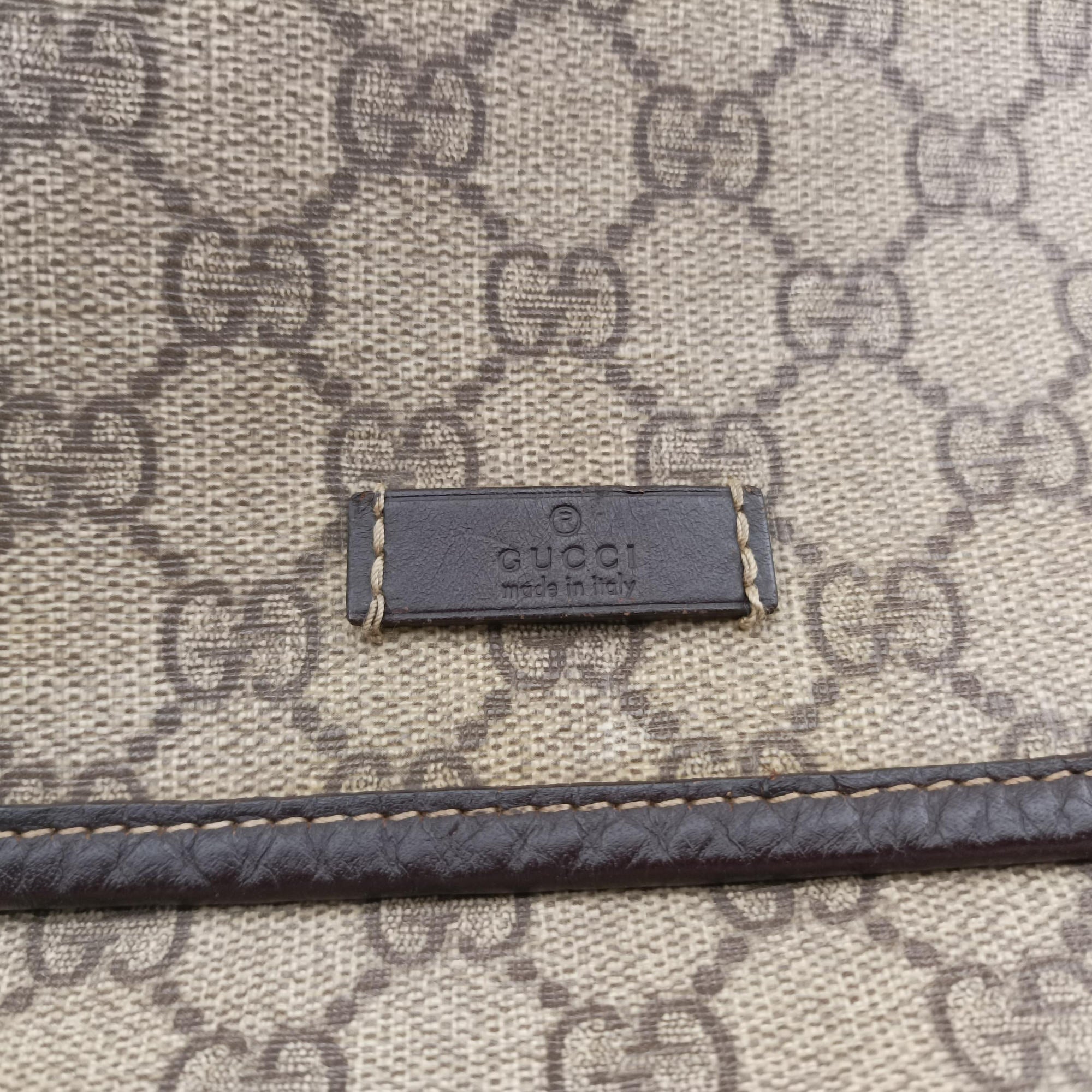 Pre-owned Gucci GG Plus Messenger Brown PVC coated canvas×Leather 201732 shoulderbag | stylenewstar