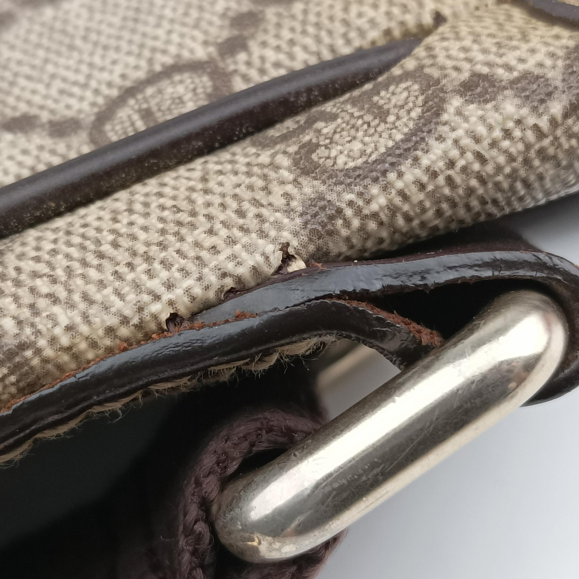 Pre-owned Gucci GG Plus Messenger Brown PVC coated canvas×Leather 201732 shoulderbag | stylenewstar