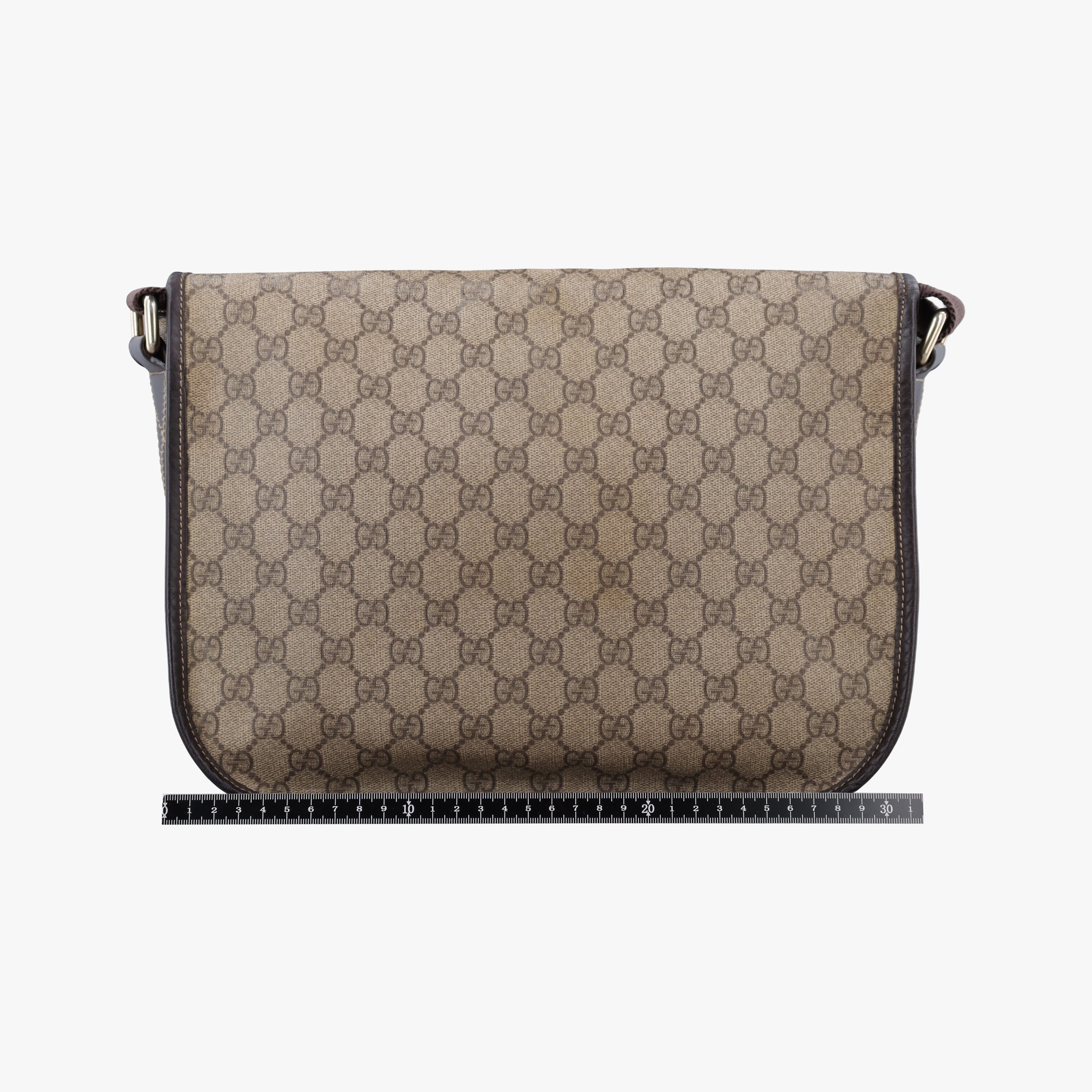 Pre-owned Gucci GG Plus Messenger Brown PVC coated canvas×Leather 201732 shoulderbag | stylenewstar