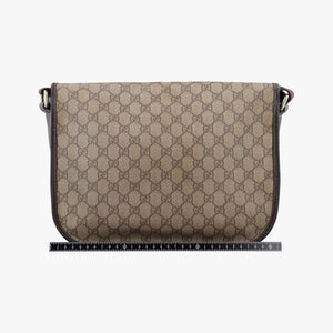 Pre-owned Gucci GG Plus Messenger Brown PVC coated canvas×Leather 201732 shoulderbag | stylenewstar
