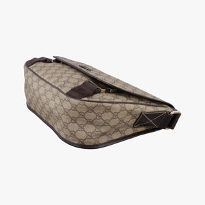 Pre-owned Gucci GG Plus Messenger Brown PVC coated canvas×Leather 201732 shoulderbag | stylenewstar