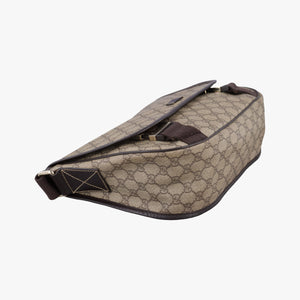 Pre-owned Gucci GG Plus Messenger Brown PVC coated canvas×Leather 201732 shoulderbag | stylenewstar