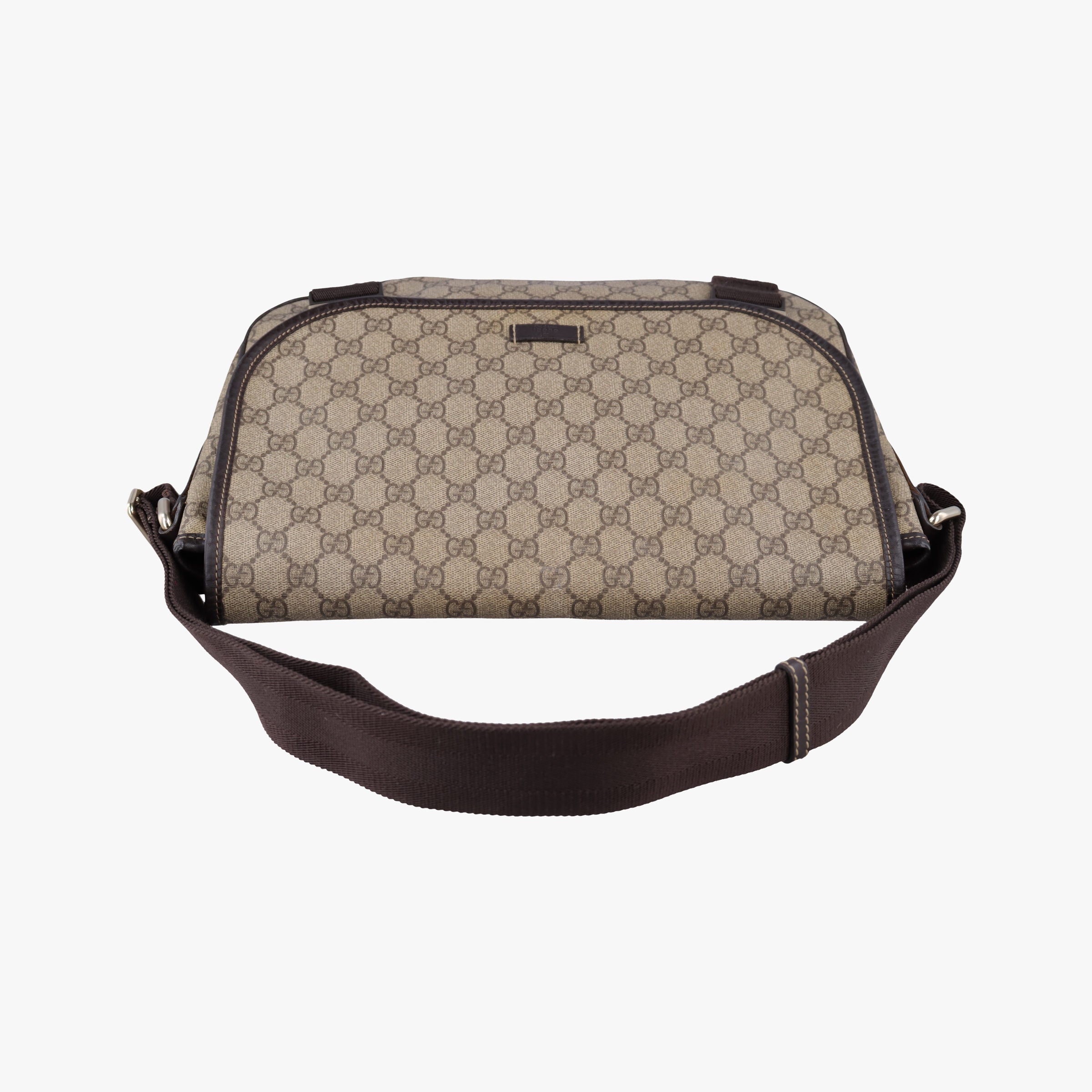 Pre-owned Gucci GG Plus Messenger Brown PVC coated canvas×Leather 201732 shoulderbag | stylenewstar