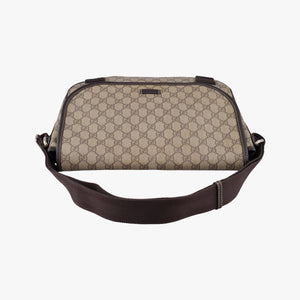 Pre-owned Gucci GG Plus Messenger Brown PVC coated canvas×Leather 201732 shoulderbag | stylenewstar