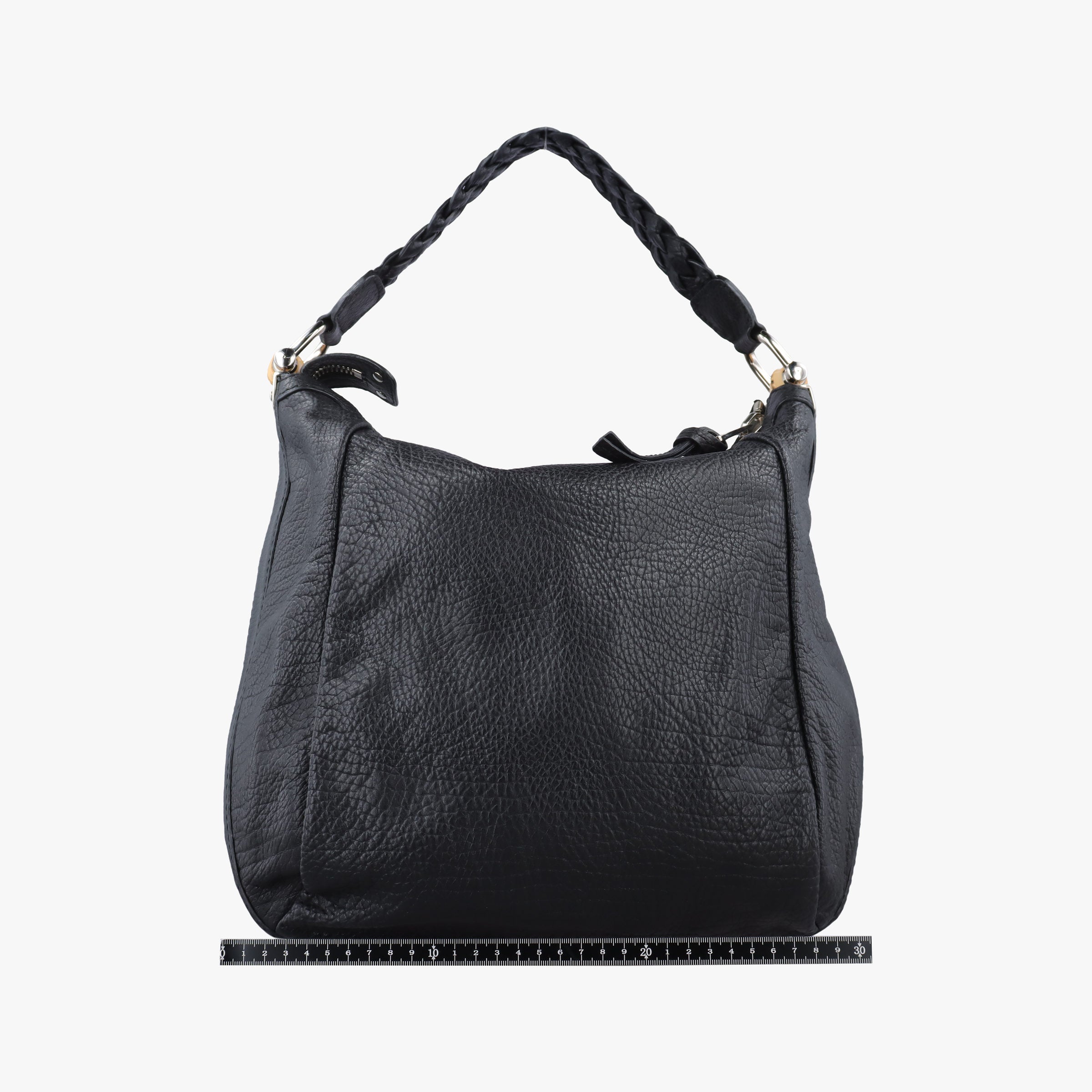Secondhand Gucci Bamboo Bar Hobo Black Leather 257090 handbag | stylenewstar