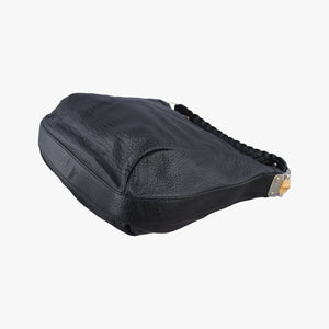 Secondhand Gucci Bamboo Bar Hobo Black Leather 257090 handbag | stylenewstar