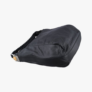 Secondhand Gucci Bamboo Bar Hobo Black Leather 257090 handbag | stylenewstar