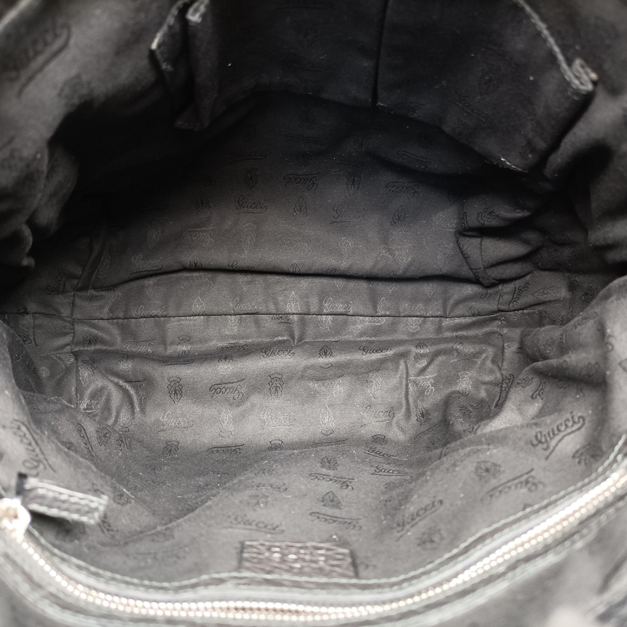 Secondhand Gucci Bamboo Bar Hobo Black Leather 257090 handbag | stylenewstar