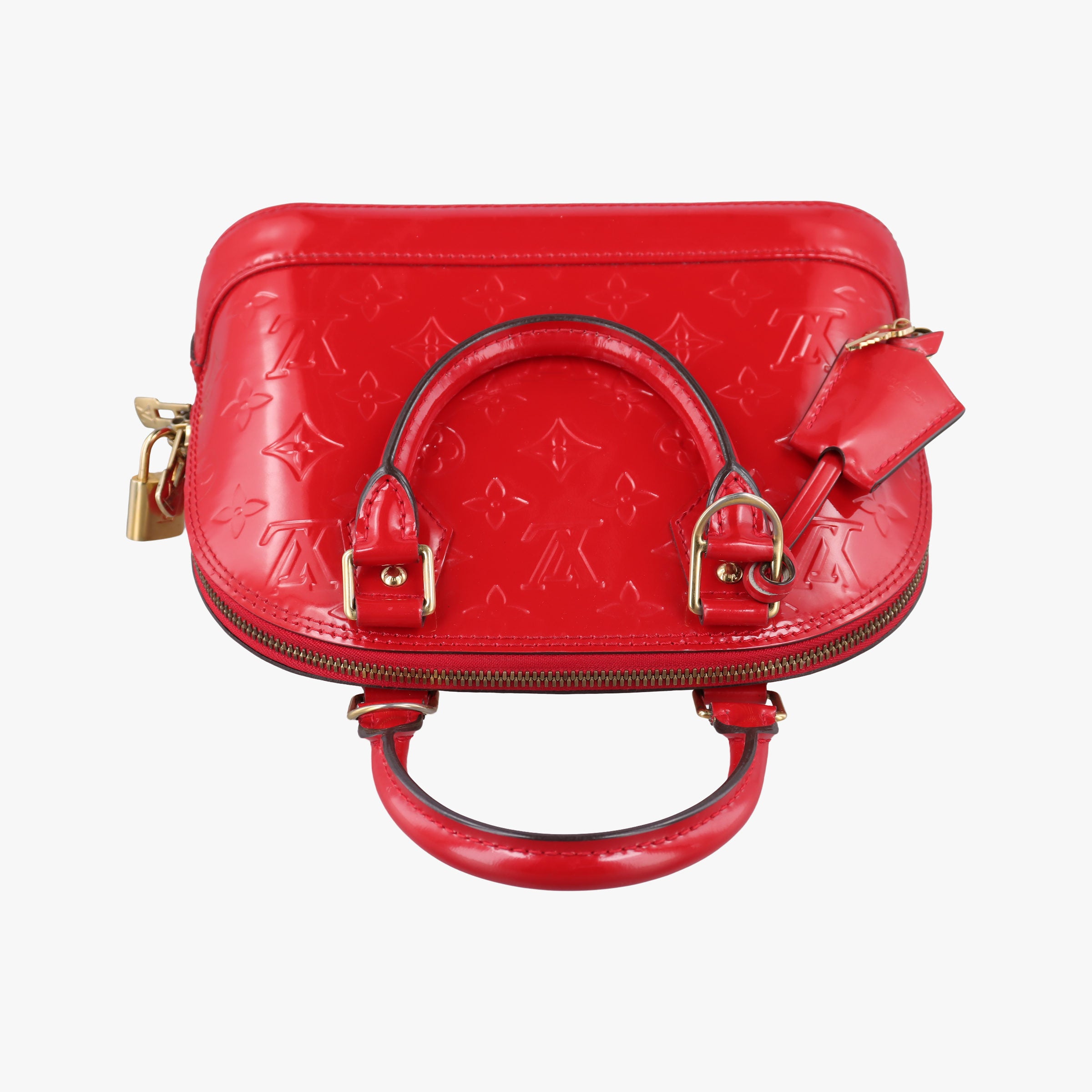 Vintage Louis Vuitton Alma BB CERISE Vernis M90174 shoulderbag | stylenewstar