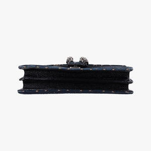 Pre-owned Gucci Dionysus Navy velour 400249 shoulderbag | stylenewstar