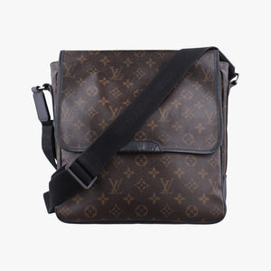 Pre-owned Louis Vuitton BASS MM brown Monogram Macassar M56715 shoulderbag | stylenewstar